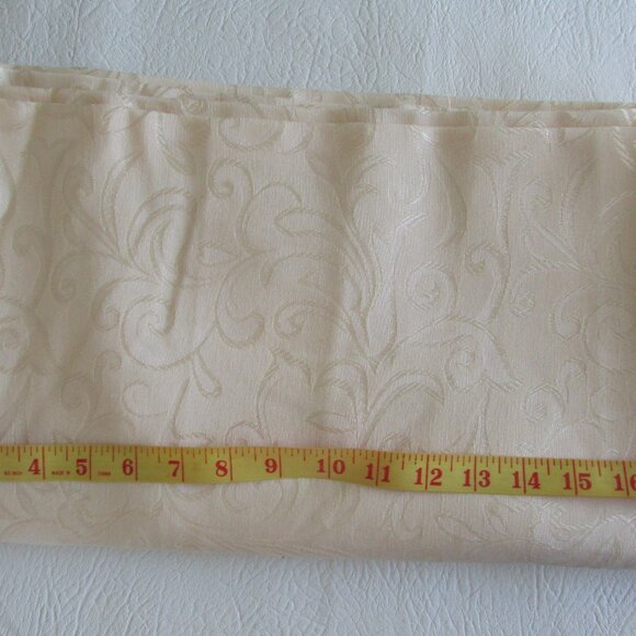 Jacquard Fabric - Creamy Off White - 74" x 100" - Picture 7 of 16